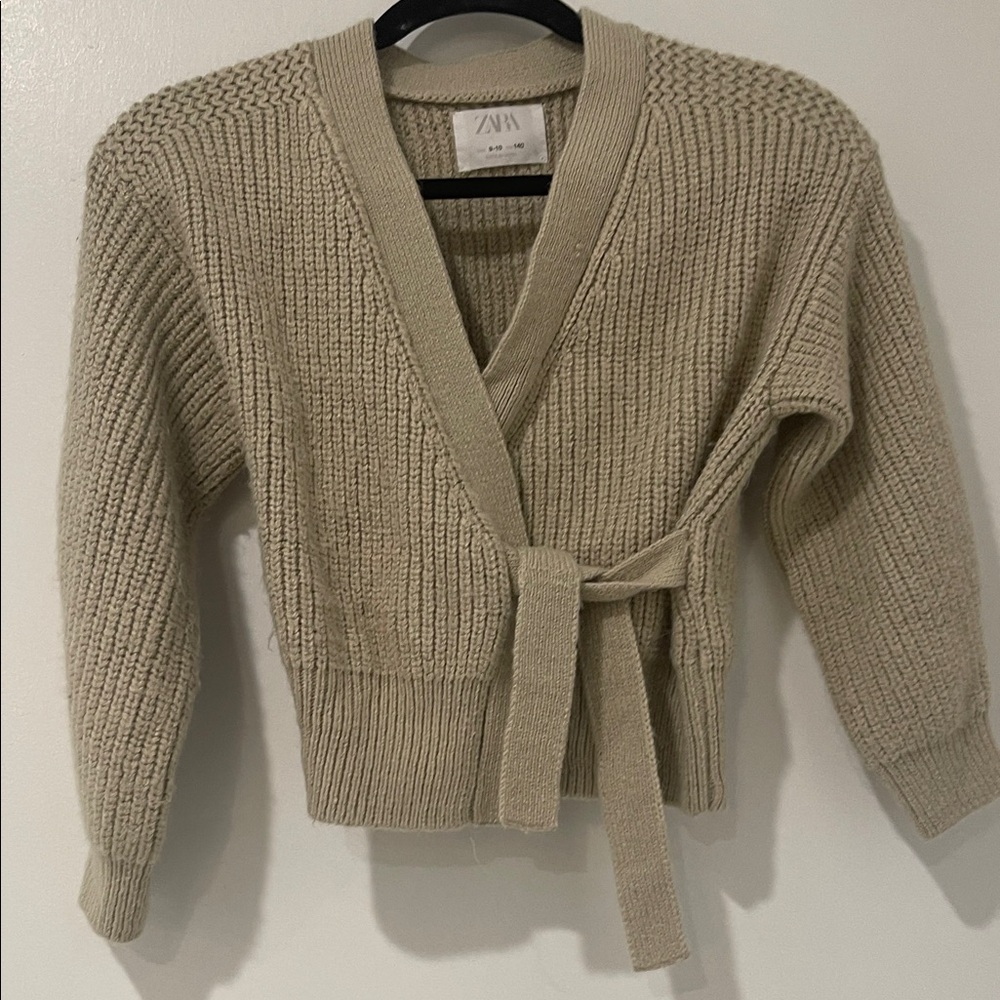 Zara Kids Beige Knit Cardigan